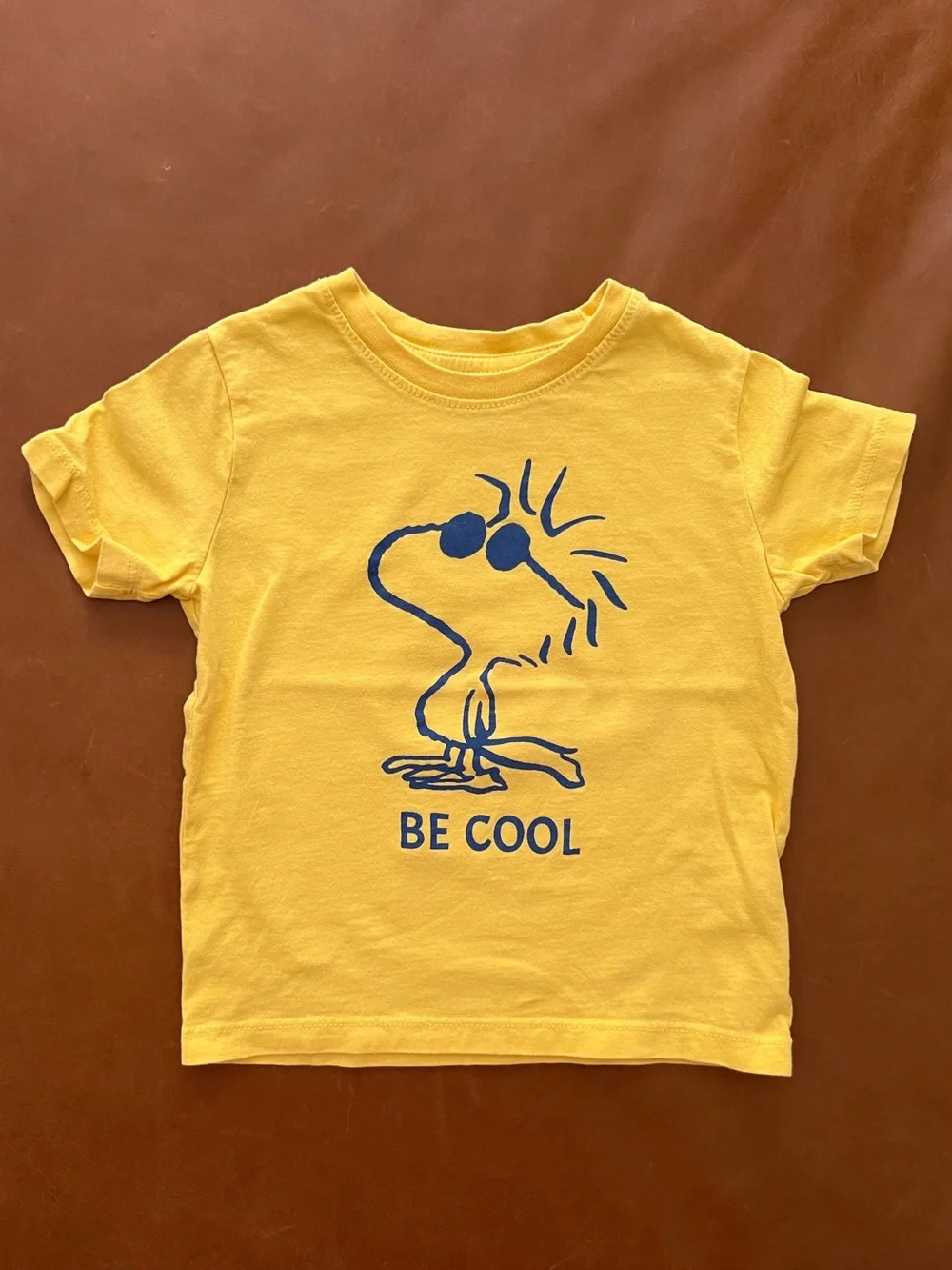 GAP x Peanuts Woodstock ‘Be Cool’ Yellow Tee, 2T
